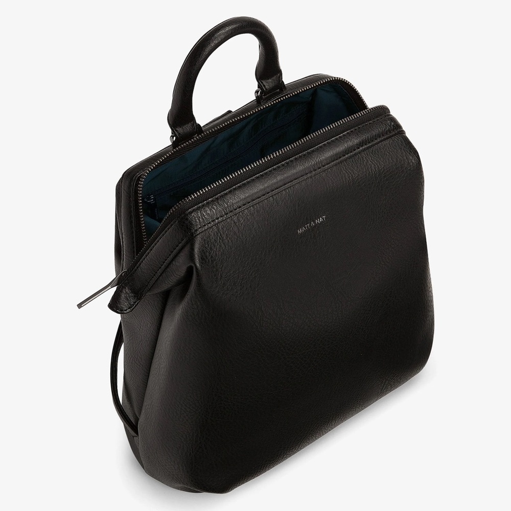 Matt & Nat black Vignelli Vegan Leather Backpack